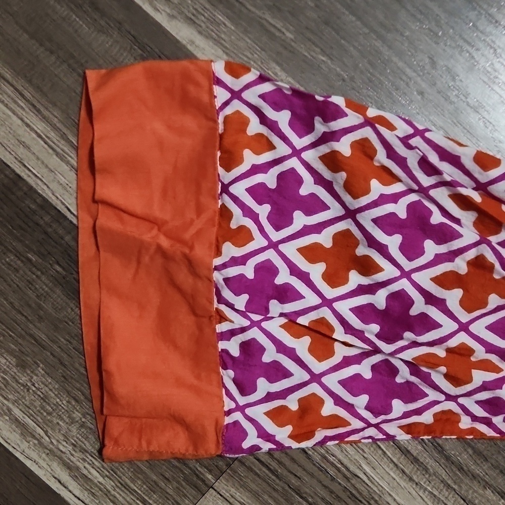 Banana Republic Orange/Purple Swimsuit Cover up or Tunic Size Small - Picture 7 of 7